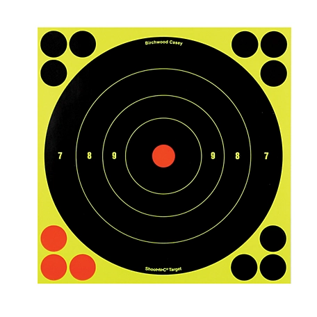 B-CASEY SHOOT-N-C TARGET 8" - 6PK 72 PASTERS