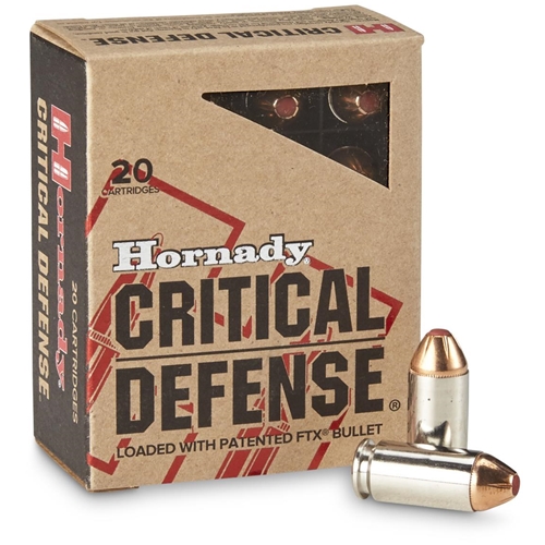 HORNADY CD 40S&W 165GR FTX - 20RD
