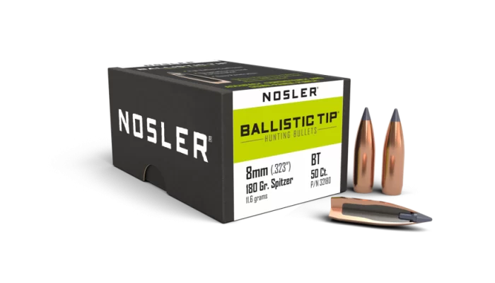 NOSLER 8MM 180GR BALLISTIC TIP - 50CT