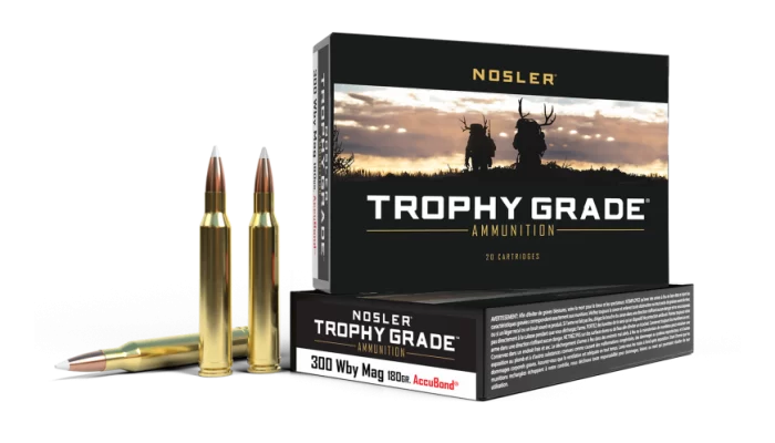 NOSLER TROPHY 300WBY MAG 180GR AB - 20RD