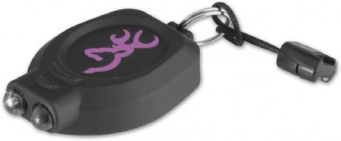BROWNING ZIPPER PULL KEYCHAIN LIGHT PINK