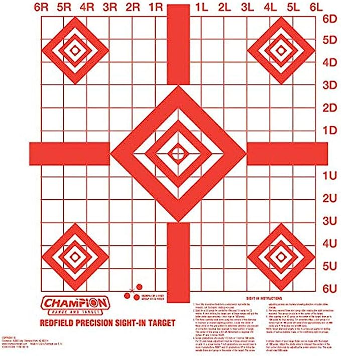 CHAMPION REDFIELD SIGHT-IN TARGET 10PK