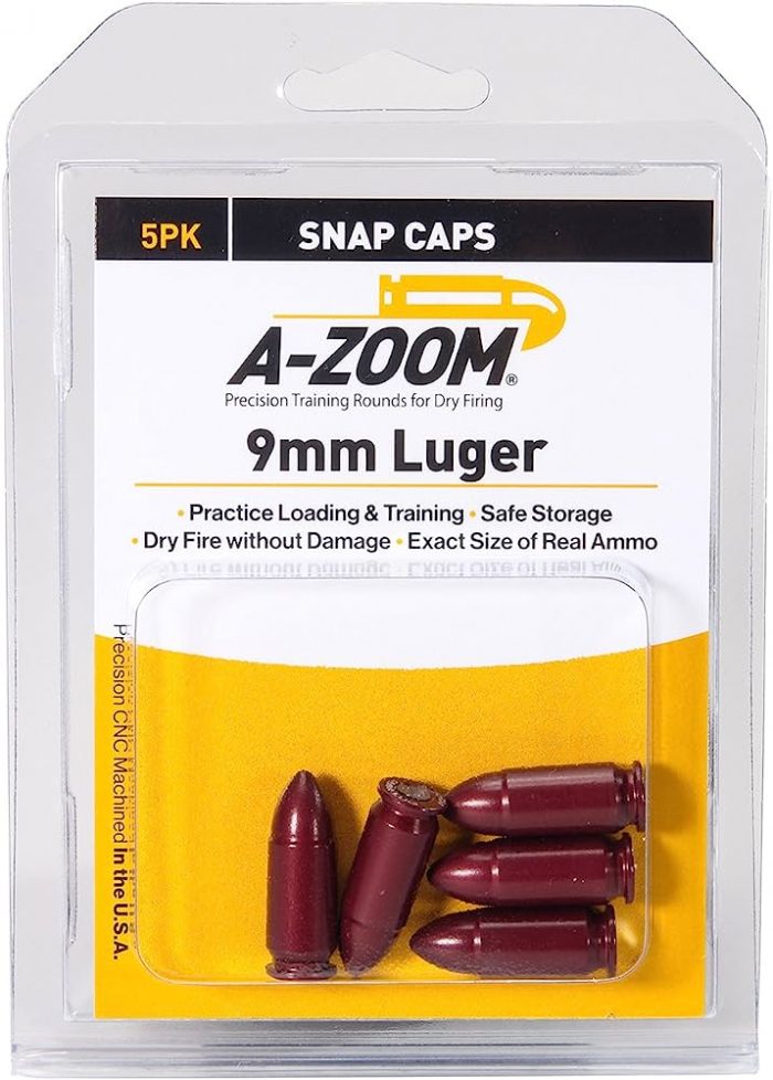 A-ZOOM SNAP CAP 9MM LUGER - 5PK