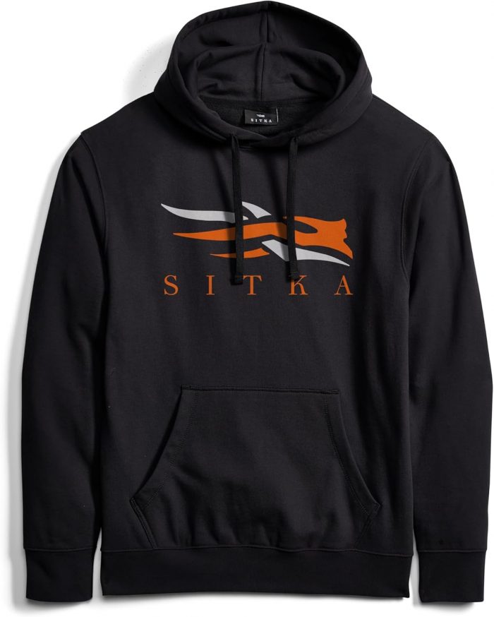 SITKA LOGO HOODIE - BLK