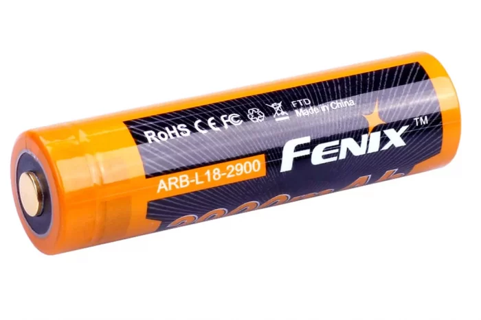 FENIX RECHARGEABLE 18650 BATTERY 2900MAH