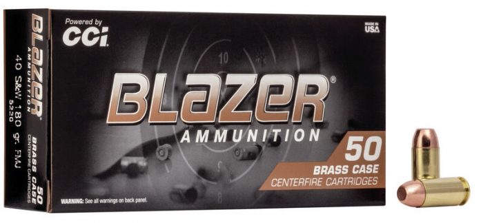 CCI BLAZER BRASS 40 S&W 180GR FMJ - 50RD