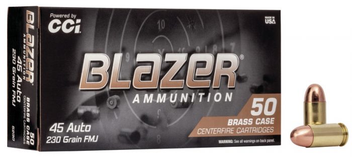 CCI BLAZER BRASS 45AUTO 230GR FMJ - 50RD