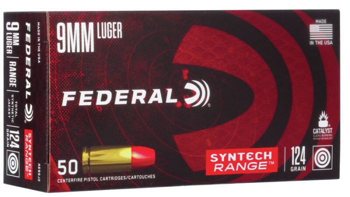 FEDERAL AMERICAN EAGLE SYNTECH 9MM 124
