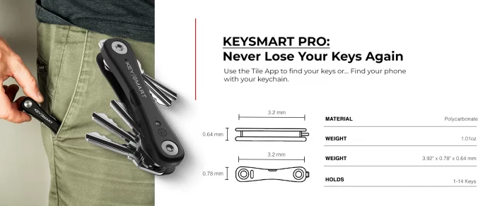 KEYSMART PRO WITH TILE SMART - WHITE - Image 2