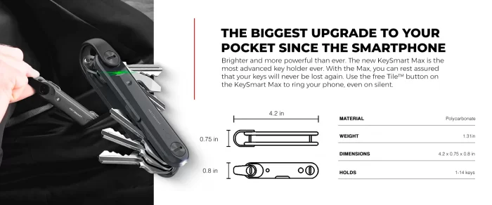 KEYSMART MAX WITH TILE SMART STEEL GRAY - Image 3
