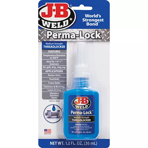 J-B WELD PERMA-LOCK BLUE THREADLOCK 36ML