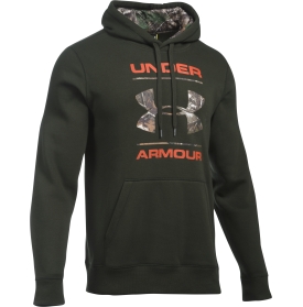 UA MEN'S RIVAL CAMO FILL LOGO HOODIE