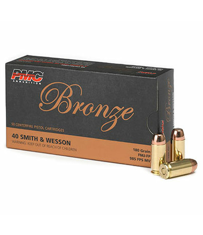 PMC BRONZE 40S&W 180GR FMJ-FP - 50RD