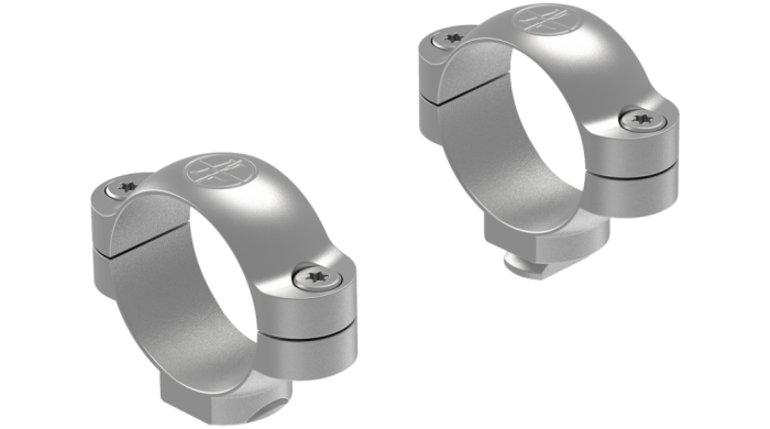 LEUPOLD STD 30MM MEDIUM RINGS - SILVER