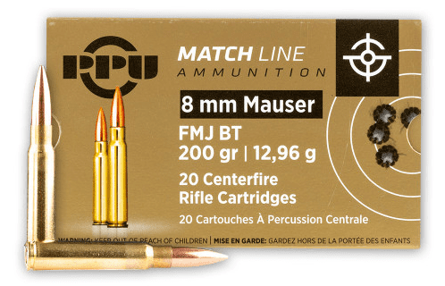 PRVI 8X57 JS 200GR FMJ 20RDS