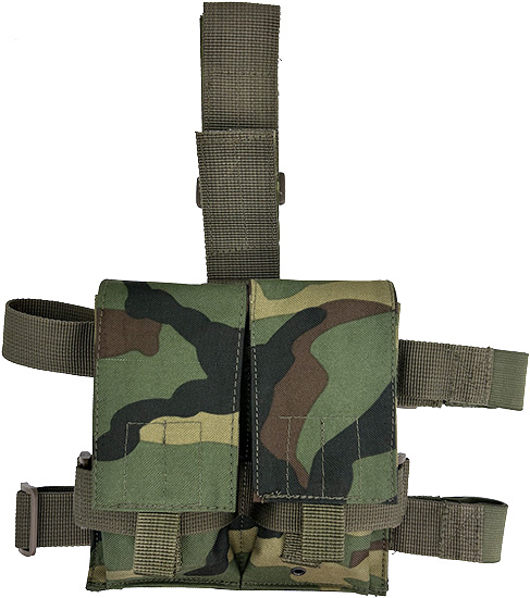 DROP DOWN LEG MAG POUCH WDLND CAMO