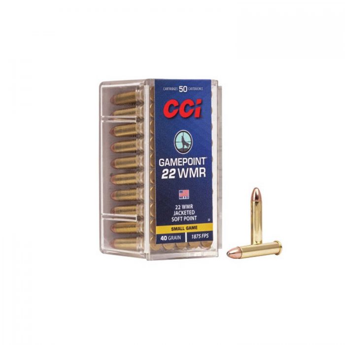 CCI GAMEPOINT 22WMR JACKETED SOFT POINT