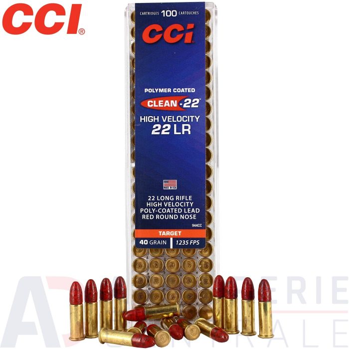 CCI 22LR HV RED POLYCOAT 40GR 100RD