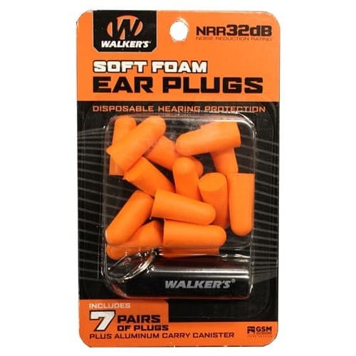 WALKER'S 7 PAIRS NEON FOAM PLUG